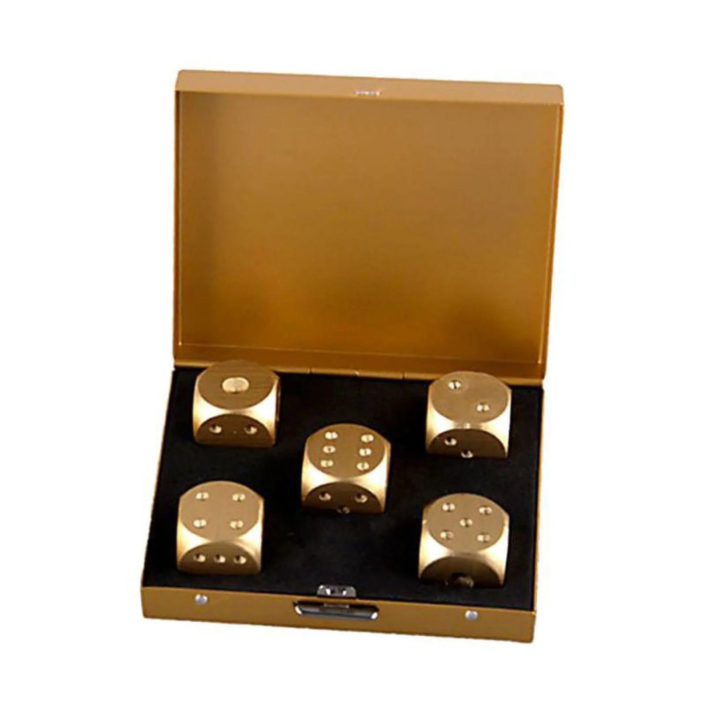 5 in 1 Precision Aluminum Alloy Dice Solid Metal Dices Poker Party Game Toy Portable Dice 6 Sided Dice for Drinking Party Man Boyfriend Gift