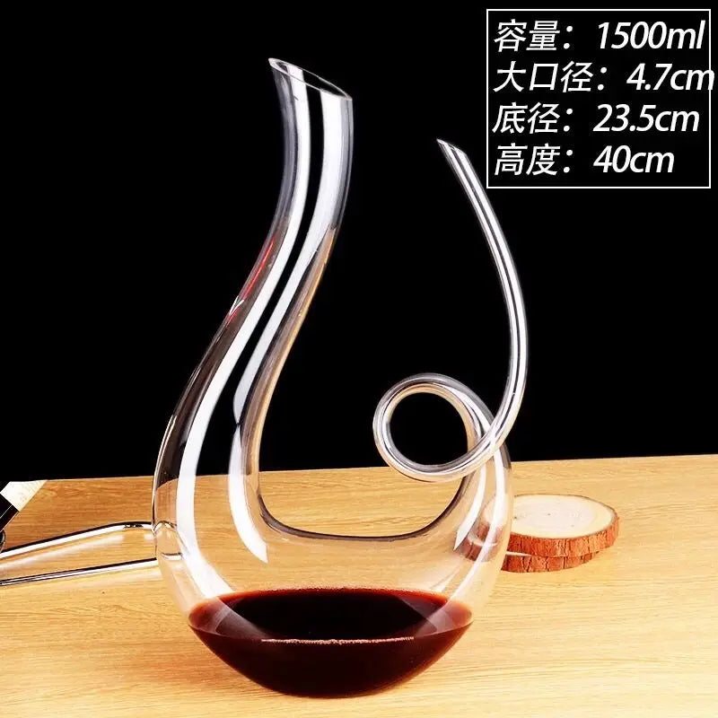 Wine Decanter Crystal Glass Wine Dispenser Wine Shaker Flagon Creative Styling Barware Decanter Set Wine Separator Wine Bottles
