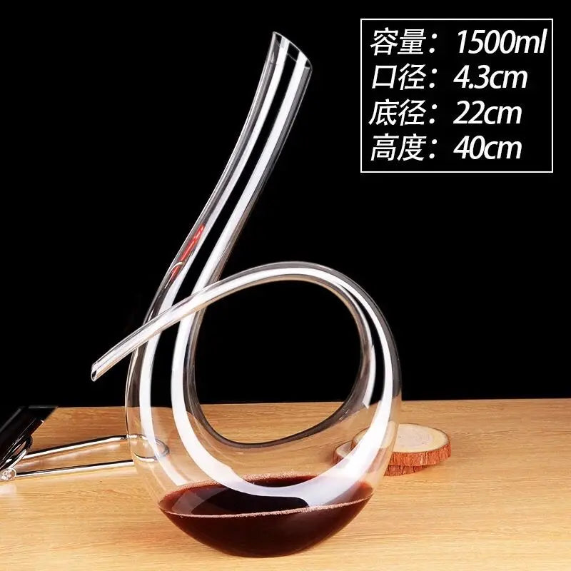 Wine Decanter Crystal Glass Wine Dispenser Wine Shaker Flagon Creative Styling Barware Decanter Set Wine Separator Wine Bottles