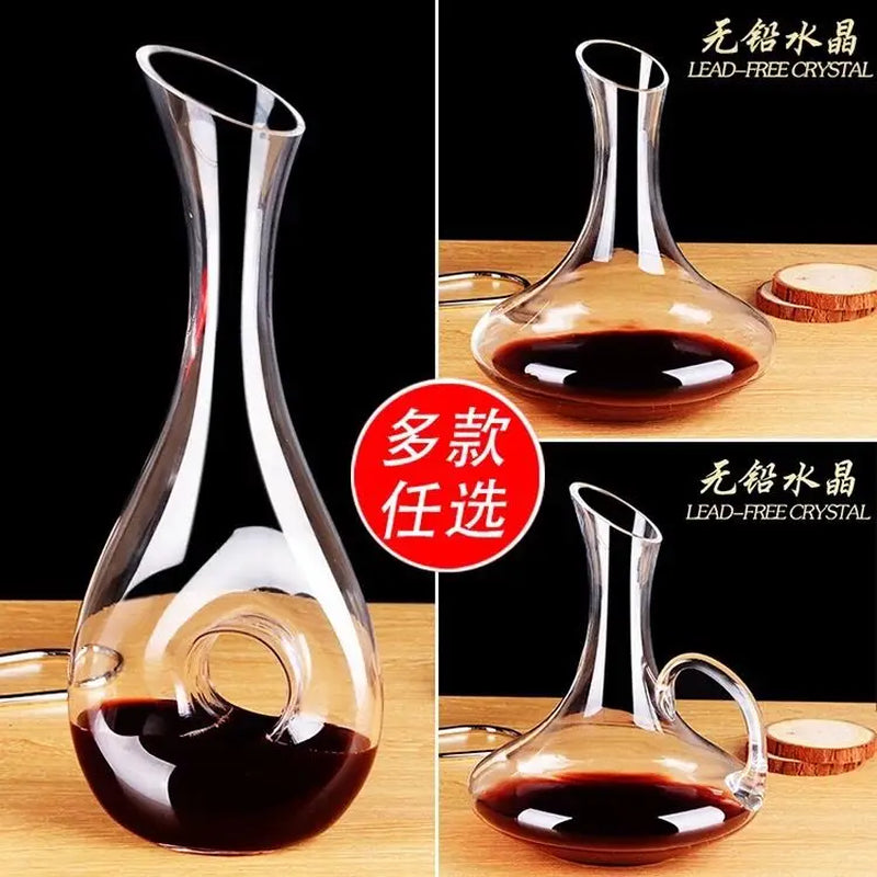 Wine Decanter Crystal Glass Wine Dispenser Wine Shaker Flagon Creative Styling Barware Decanter Set Wine Separator Wine Bottles