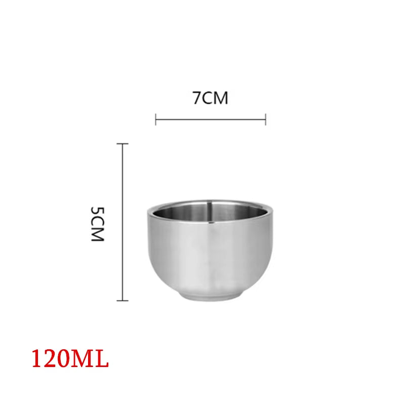 Stainless Steel Double Wall Silver Coffee Beer Mug Portable Travel Water Cup Tea Milk Mugs Drinkware 350Ml/500Ml